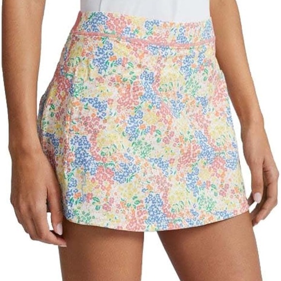 Ralph Lauren X RLX Golf Womens Skirt Multicolor Flower Pattern Sz M Pickleball - Picture 1 of 9
